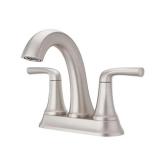Pfister Ladera 4 in. Centerset 2-Handle Bathroom Faucet in Spot Defense Brushed Nickel