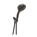 Delta 7-Spray 5 in. Single Wall Mount Handheld Shower Head in SpotShield Venetian Bronze