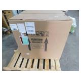 Steel 1-Shelf Wall Mounted Garage Cabinet in Forest Green (30 in W x 30 in H x 12 in D)