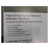 Home Decorators Collection Hand Scraped Strand Woven Brown 3/8 in. T x 5-1/8 in. W x 36 in. L Engineered Click Bamboo Flooring (230 S.F)