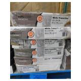 TrafficMaster White Travertine 12 in. x 12 in. Peel and Stick Vinyl Tile (180 sq. ft.)