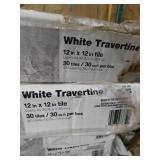TrafficMaster White Travertine 12 in. x 12 in. Peel and Stick Vinyl Tile (180 sq. ft.)