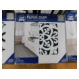 FloorPops 12 in. W x 12 in. L Black Peel and Stick Comet Vinyl Tile Flooring (250 sq. ft.)