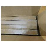 (4) Home Decorators Collection Slim Line 1-Piece 8 in. D x 18 in. L x 1-1/4 in. H MDF Black Floating Shelf