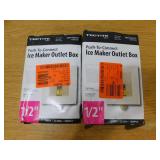 (2) Tectite 1/2 in. Brass Push-to-Connect Ice Maker Outlet Box
