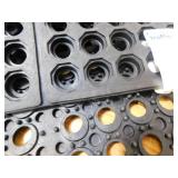 TrafficMaster Black 36 in. x 36 in. Rubber Anti-Fatigue Comfort Mat