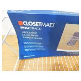 (2) ClosetMaid 8.4 in. H x 19.5 in. W White Steel 1-Drawer Close Mesh Wire Basket