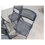 (4) Plastic Folding Chairs.