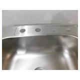 Glacier Bay Drop-In Stainless Steel 25 in. 4-Hole Single Bowl Kitchen Sink