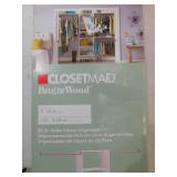 ClosetMaid BrightWood 5-ft to 10-ft W x 6.85-ft H White Wood Closet Kit