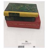 3 Rare Vintage Books-Open Country by Maurice Hewlett 1909 Green Mansions by W.H. Hudson 1944 Deadly Pleasures by P.D. James 1977