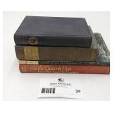 4 Vintage & Antique Books-American Literature Fifty Years of Public Service Volume 1 The American Heritage New Illustrated History of The United States The Nw World  All The Queen