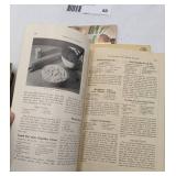 8 Rare Antique Cook Books From 1927-1956
