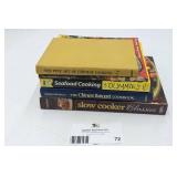 5 Awesome Vintage Cook Books-The Fine Art of Chinese Cooking The Chinese banquet Cookbook Seafood Cooking For Dummies Great Restaurants Cookbook USA Slow Cooker Classics