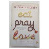 5 Vintage Books-Eat Pray Love, Geisha, A Life, Memoirs of A Geisha, The Pilot