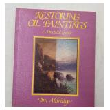 5 Vintage Art Books-Restoring Oil Paintings, Joan Miro, R Atkinson Fox His Life and Work, Old English Cuts ,Picasso Blue and Rose Periods