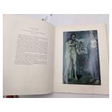 5 Vintage Art Books-Restoring Oil Paintings, Joan Miro, R Atkinson Fox His Life and Work, Old English Cuts ,Picasso Blue and Rose Periods