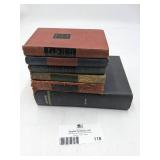 6 Rare Vintage and Antique Books-Larousse Gastronomique, Apologia Pro Vita Sua,Growth of The Soil, The Counterfeiters, The Theory of The Leisure Class, Veblen The Late George Apley