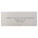4 Rare Vintage & Antique Books -Christmas And More