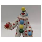 2 Vintage Hand-Painted Figurines1992 Precious Moments-Our Friendship is Soda-Licious & Limited Edition 1980s Jiggles The Juggler