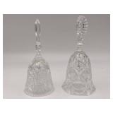 Beautiful Vintage Hofbauer Germany Cut Crystal Bells