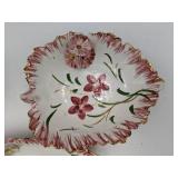 Vintage Royalty Rose Porcelain Bell and Italian Hand Painted Plates