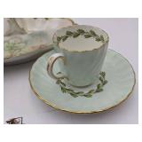 4 Piece Vintage Hand Painted China Collection