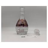 Gorgeous Vintage Cut Crystal Ruby  Wine Carafe