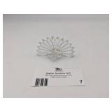 Vintage 1983 Iris Arc Crystal Peacock Figurine (Valued @$100)