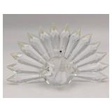Vintage 1983 Iris Arc Crystal Peacock Figurine (Valued @$100)