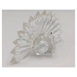 Vintage 1983 Iris Arc Crystal Peacock Figurine (Valued @$100)