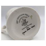 Vintage 2007 Belleek Signed Trademark Mug & Tree Vase