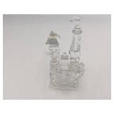 Vintage 4 Piece Swarovski Crystal Collection-Clown from the Zoo Collection, Crystal Castle, Duck, & Snowman
