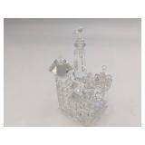 Vintage 4 Piece Swarovski Crystal Collection-Clown from the Zoo Collection, Crystal Castle, Duck, & Snowman