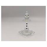 Vintage 4 Piece Swarovski Crystal Collection-Clown from the Zoo Collection, Crystal Castle, Duck, & Snowman
