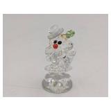 Vintage 4 Piece Swarovski Crystal Collection-Clown from the Zoo Collection, Crystal Castle, Duck, & Snowman