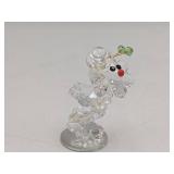 Vintage 4 Piece Swarovski Crystal Collection-Clown from the Zoo Collection, Crystal Castle, Duck, & Snowman