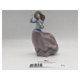 Gorgeous Vintage 1989 Llardo "Blustery Day" Porcelain Figurine