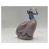 Gorgeous Vintage 1989 Llardo "Blustery Day" Porcelain Figurine