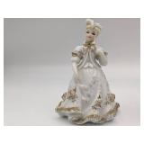 Rare Vintage Sandizell West Germany Ballerina Porcelain Figurine & Lefton China Hand Painted Figurine