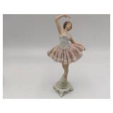 Rare Vintage Sandizell West Germany Ballerina Porcelain Figurine & Lefton China Hand Painted Figurine