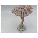 Rare Vintage Sandizell West Germany Ballerina Porcelain Figurine & Lefton China Hand Painted Figurine