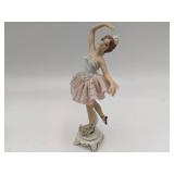 Rare Vintage Sandizell West Germany Ballerina Porcelain Figurine & Lefton China Hand Painted Figurine