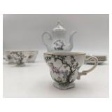 Rare Vintage Watteau by Royal Worcester Tea Set