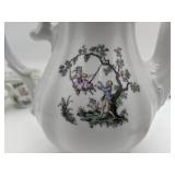 Rare Vintage Watteau by Royal Worcester Tea Set