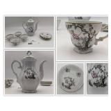 Rare Vintage Watteau by Royal Worcester Tea Set