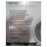 FAN-FORCED 1500-Watt Electric Portable Heater, 1004348759. Heats 200 Sq Ft..