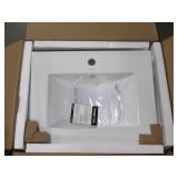Swiss Madison 24 in. Ceramic Single Faucet Hole Vanity Top in White Model # SM-VT324