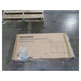 DEVAISE 3-Drawer Wood File Black Cabinet with Lock, Model D10710461