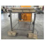 Econo Lift Stationary Hydraulic Dumper, SD36-20, 2000 lb Load Capacity. 110V. With Sorting Table. - Used in Warehouse - $1500.00 Low Reserve!